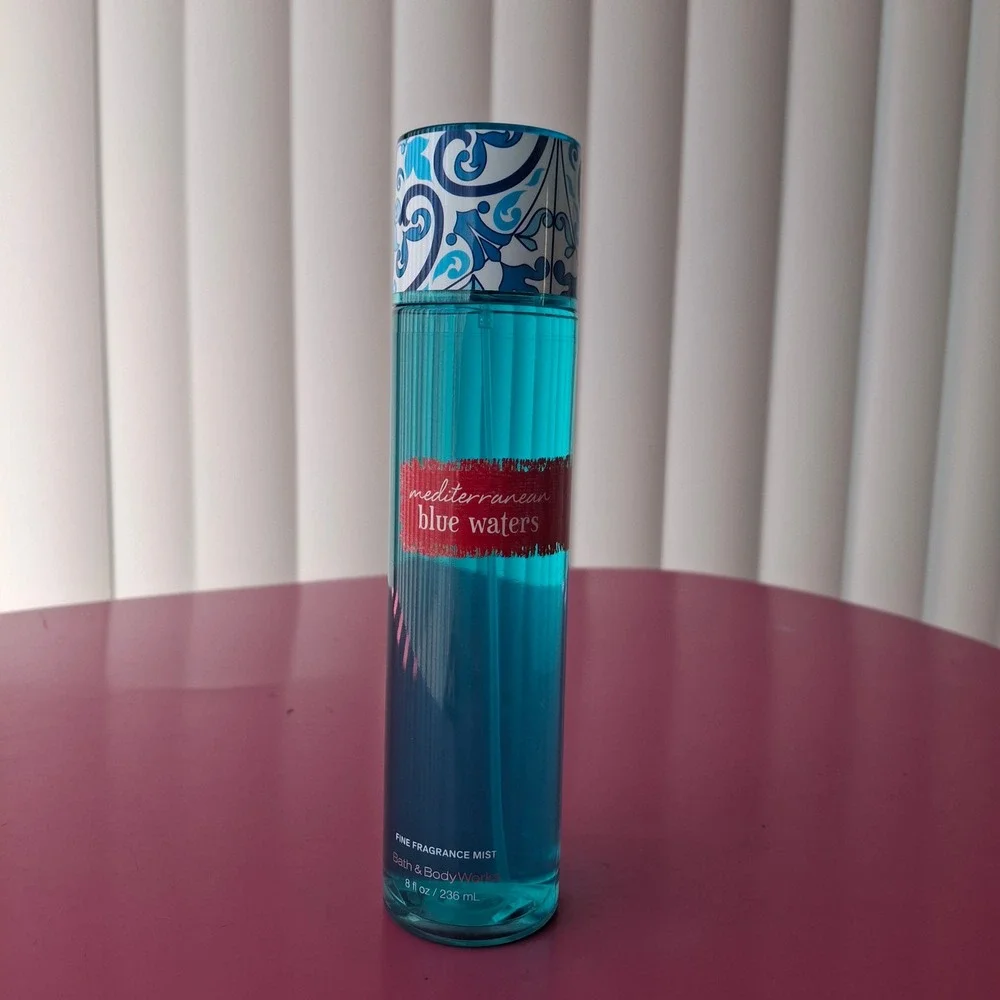 Bath & Body Works MEDITERRANEAN BLUE WATERS Fine Fragrance Mist 8 fl oz Retired